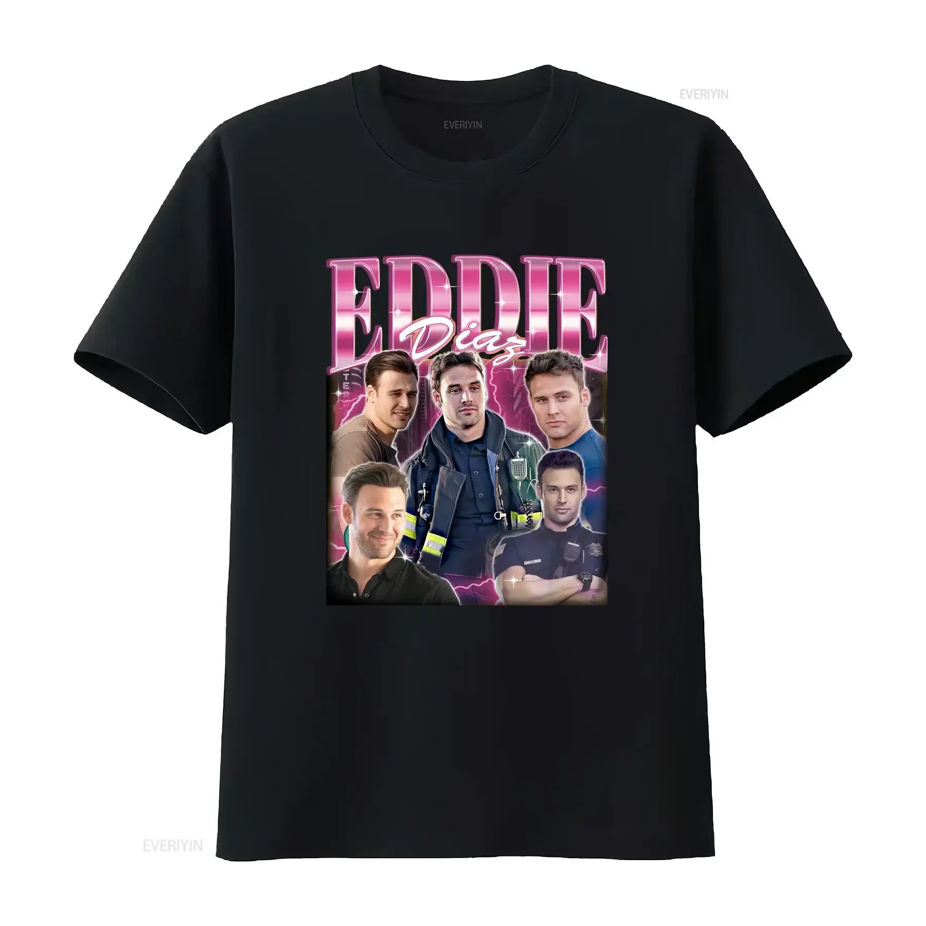 Limited EDDIE DIAZ Retro T Shirt Nine Eleven Series 90's Vintage Homage Edmundo for Fan long or short sleeves vintage Washed