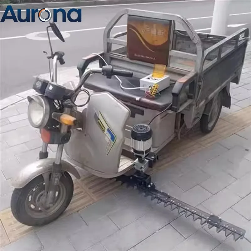【Industrial】Mower Head Tricycle Front Modified Orchard Mower 48V Power Supply Forage Straw Mower Weed Cutter 500W