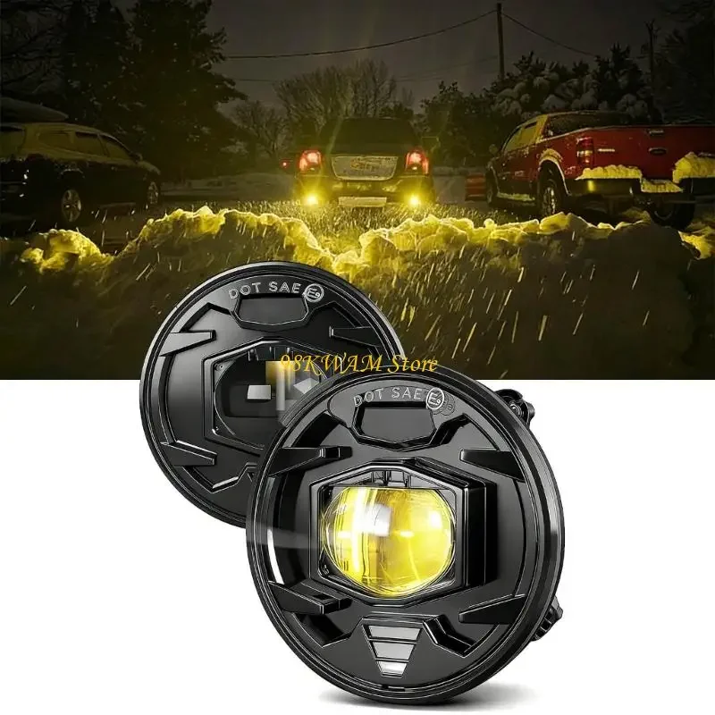 

Housing 4 Inch LED Fog Lamp For Trucks SUVs 6500K Bright Beam Sturdy Metal Construction X37F