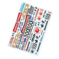 1/10 A4 RC Sticker zaten kesilmiş vücut kabuk RC Drift Touring kamyon canavar GT paletli ölçekli