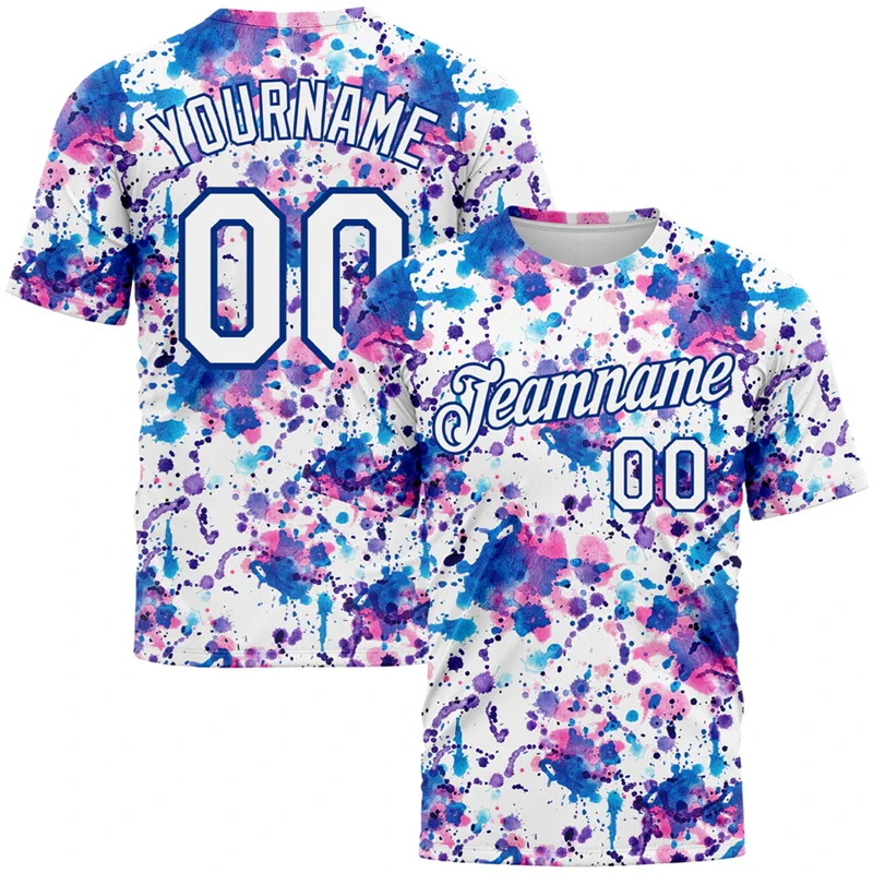 

Fashion Graffiti Graphic T Shirts For Men Summer Trend Custom Name Team Name Number Team Uniform Loose Streetwear Sports Tees