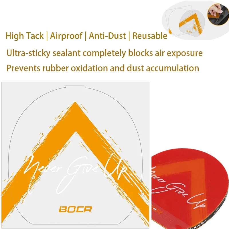 

Прозрачная защитная пленка для ракетки для пинг-понга, липкая пыленепроницаемая крышка для обслуживания весла для настольного тенниса, самоклеящаяся резина