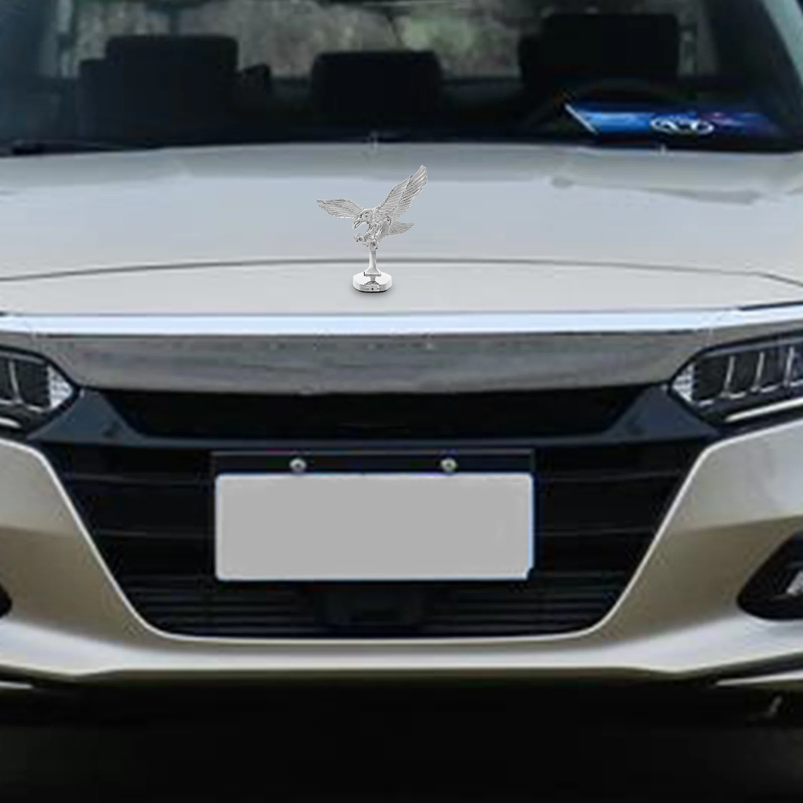 Ornamento de carro de metal 3d, emblema de capô de águia, guarnição automotiva durável para carros, motocicletas, caminhões, decoração externa automática
