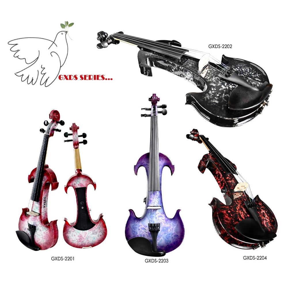 New Professional 4/4 Kinglos Electronic Violin With Case Bow