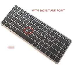 For HP EliteBook 840 G1 850 G1 850 G2 840 G2 740 745 G1 G2 ZBook 14 Russian RU keyboard with backlit point