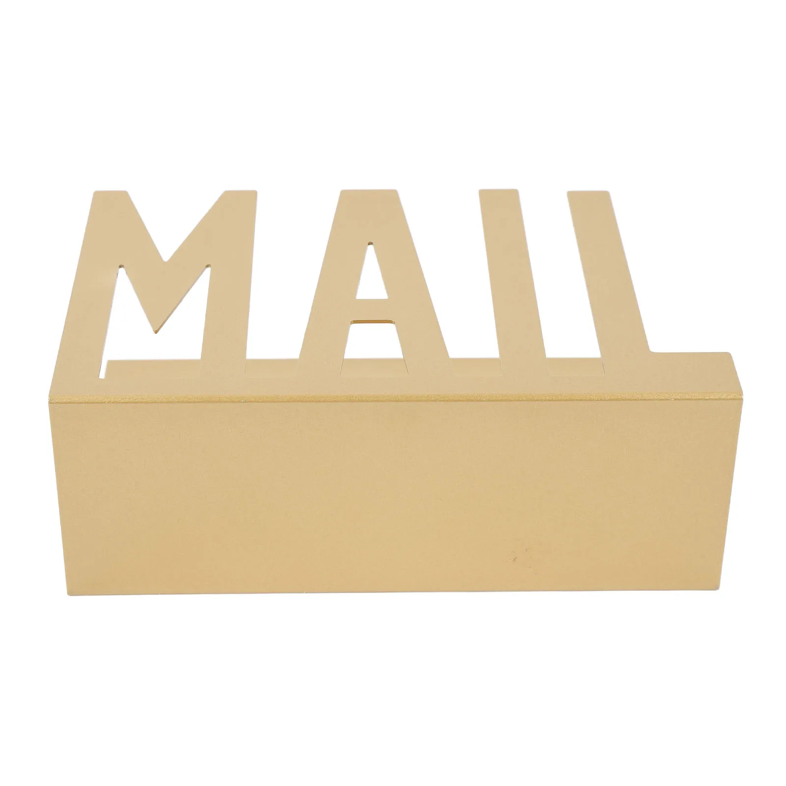Desktop Mail Holder Metal Stylish Hollow Design Mail Organizer Storage Rack for Bills Letters Papers for Home Livingroom Study - view 3