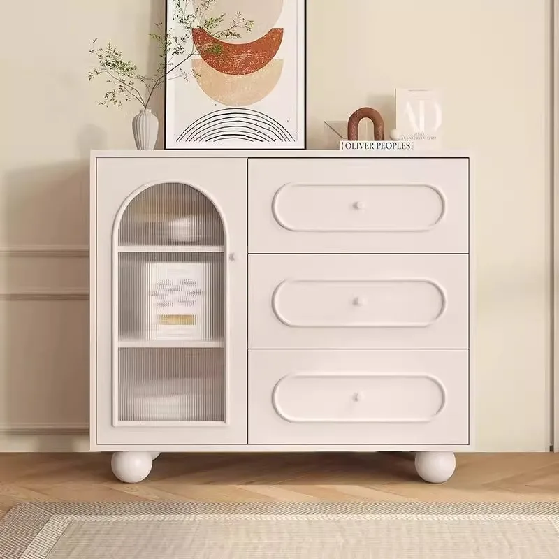 

Solid wood dining side Slate living room wine Tea Multifunctional kitchen storage