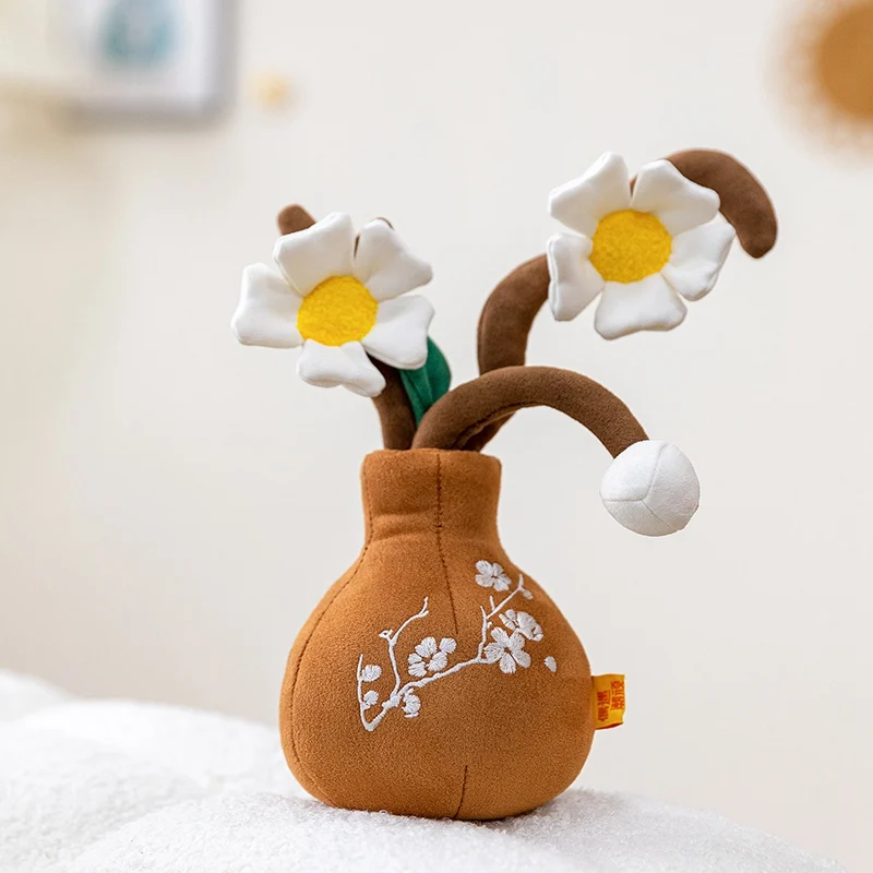 ตุ๊กตาดอกไม้ประดิษฐ์ ช่อดอกกุหลาบขนาด 25 ซม. ตุ๊กตาต้นไม้ ของเล่นตุ๊กตาขนนุ่ม ดอกพลัม ดอกแพนซี ดอกไอริส ช่อดอกไม้ ดอกนาร์ซิสซัส ของตกแต่งชั้นวางหนังสือ โซฟา รถยนต์