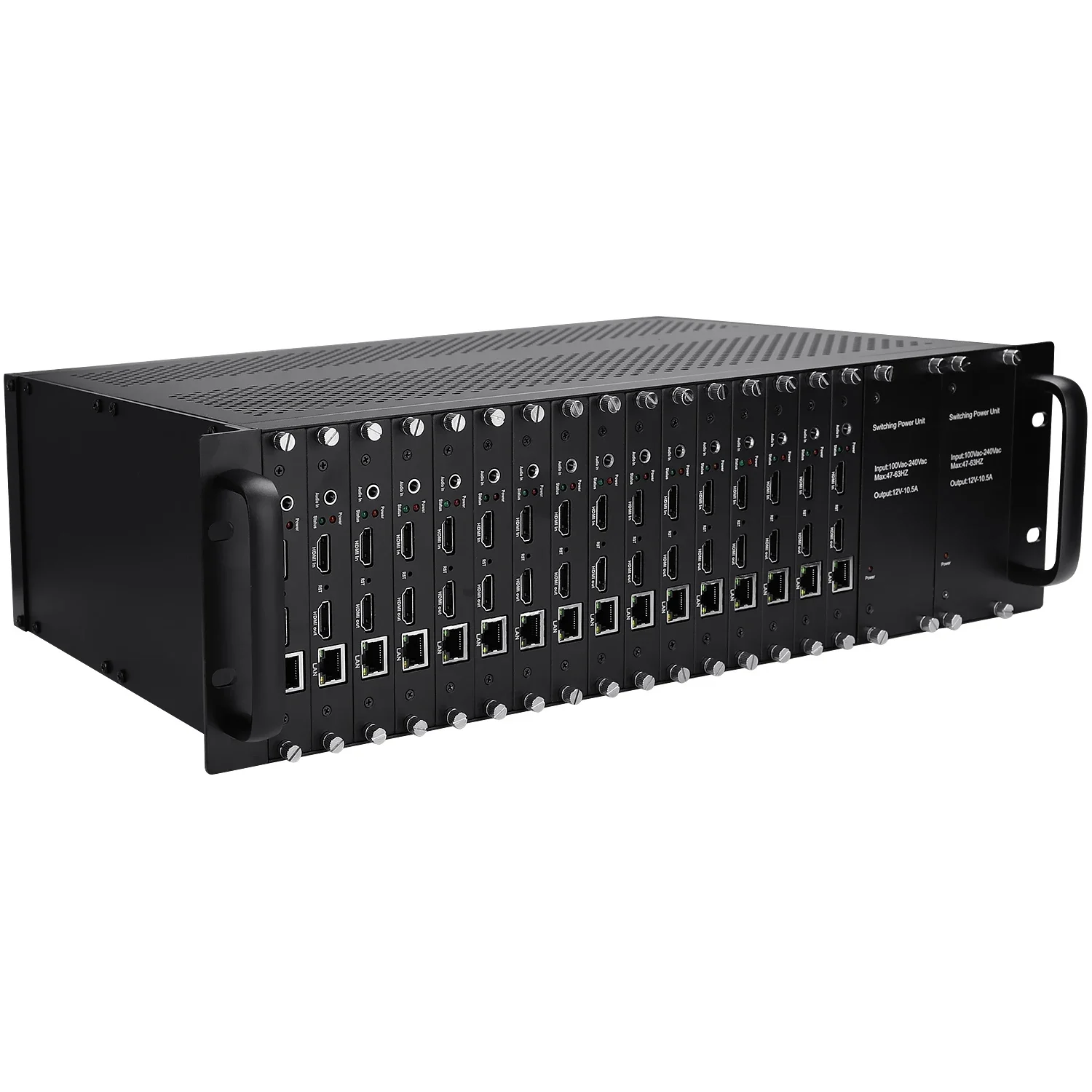 URay 3U Rack 16 Channels H.265 H.264 HDMI To IP Video IPTV Encoder Live Streaming Broadcast RTMPS Encoder