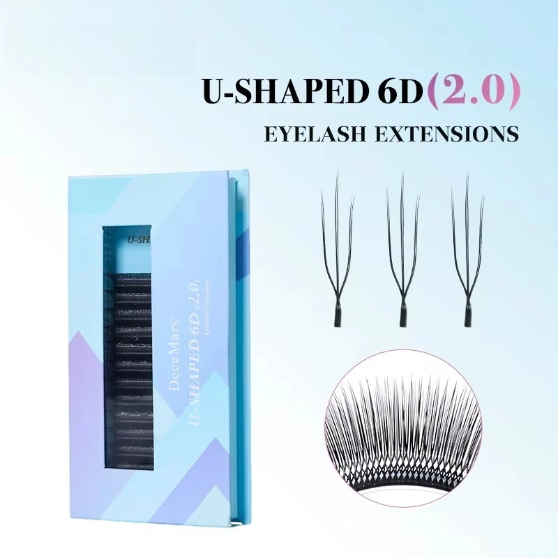 U-shaped Natural Thick. Daily Use of Grafted False Eyelashes -6D