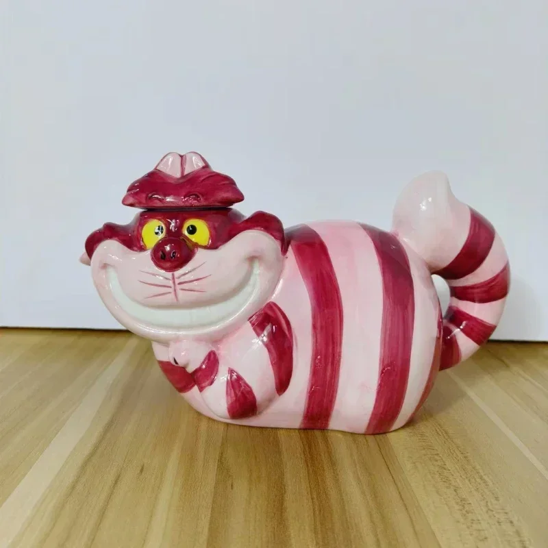 Disney Anime Alice In Wonderland Cheshire Cat Teapot Action Figure Desktop model Toys ornaments Children Home Decorate Gift