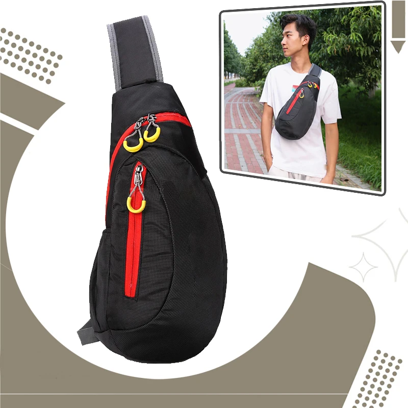 

FANDAO Multifunctional 3-in1 Chest Bag Men Women Casual Shoulder Backpack Street Crossbody Sports Ultra-Light Waterproof Cycling