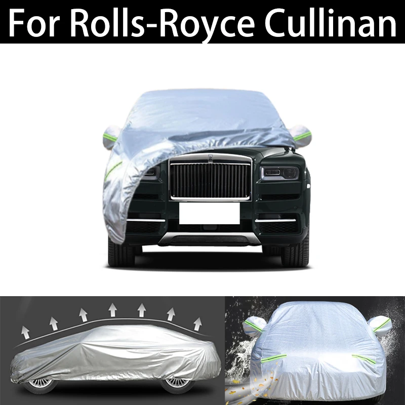 

For Rolls-Royce Cullinan car Cover Dustproof Outdoor Indoor UV Snow Resistant Sun rain Protection waterproof hail cover for car