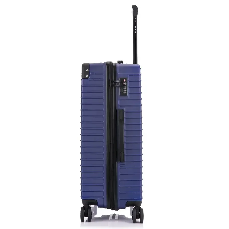 Bagagem Spinner Leve, Durável e Confiável, Fácil Viagem, Médio Azul, Novo, 24"