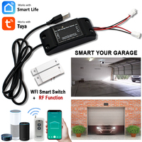 Tuya Smart Life Garage Door Opener Wifi Switch Wireless Sensor 433MHz Remote Control Work With Google Home Alexa Voice Control