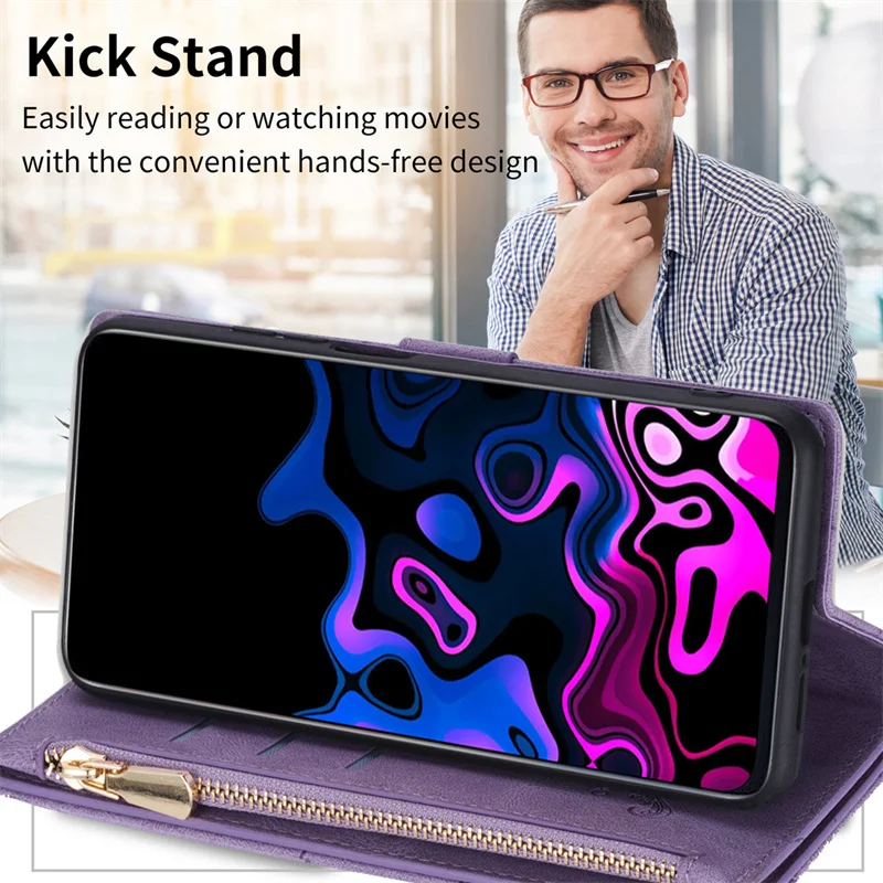 For Xiaomi Redmi Note 11 Pro 5G Case Leather Zipper Phone Case on For Coque Redmi Note 11 Pro Cover Wallet Card Slot Cases Funda