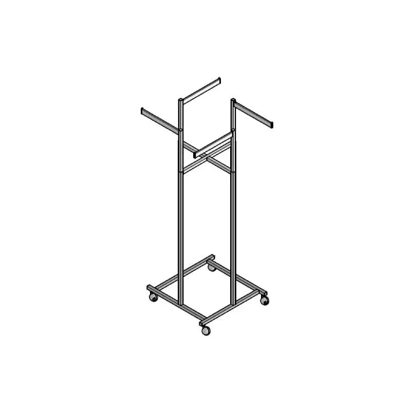 أجهزة خزانة ملابس فولاذية قابلة للتعديل بأربعة أذرع ذات سعة عالية، تصميم وظيفي قابل للإزالة