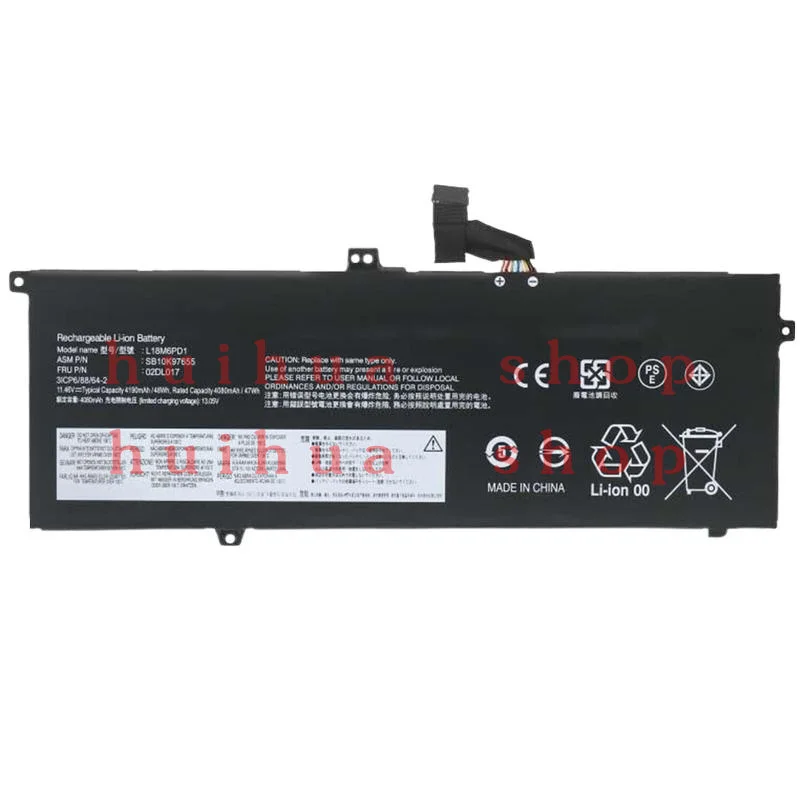 

Новый аккумулятор 02DL017 L18M6PD1 L18C6PD1 для Lenovo ThinkPad X13 X390 серии X395
