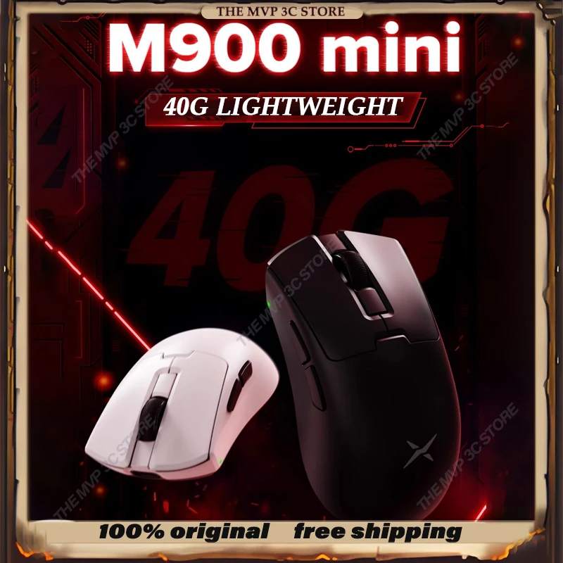 Original M900Mini Pro Customized Gaming Mouse Dual Mode Wireless Paw3395 8k Ergonomics Gamer Mouse Pc Gamer Accessory Laptop PC