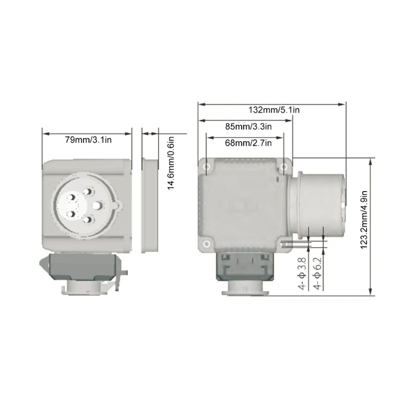 Industrial Machine Switches 400V 3 Phase Emergency Stop Flap with Phase Reversal & Cable Heavy Duty Equipment Drop shipping