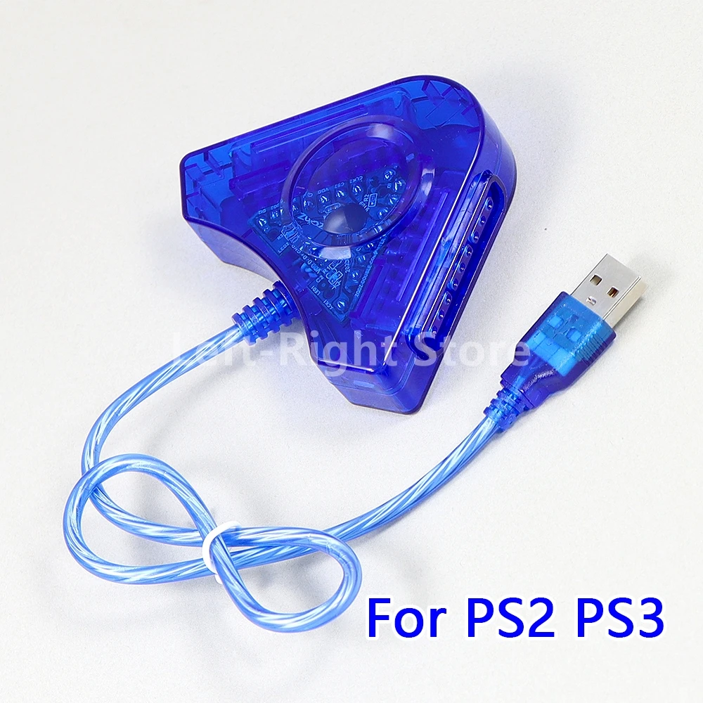 

10 шт. джойстик, игровой USB-конвертер, кабель-адаптер для PS2, Dual Playstation 2, ПК, USB-игровой контроллер, драйвер CD