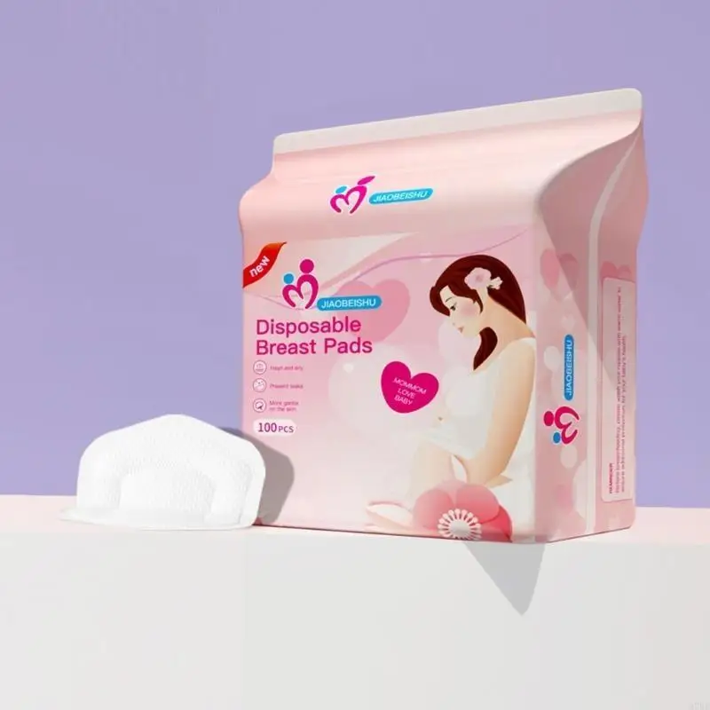 

97BE 100-count Disposable Nursing Pads Super Absorbent Breast Pads with Breathable Gentle Nursing Essential for Mother