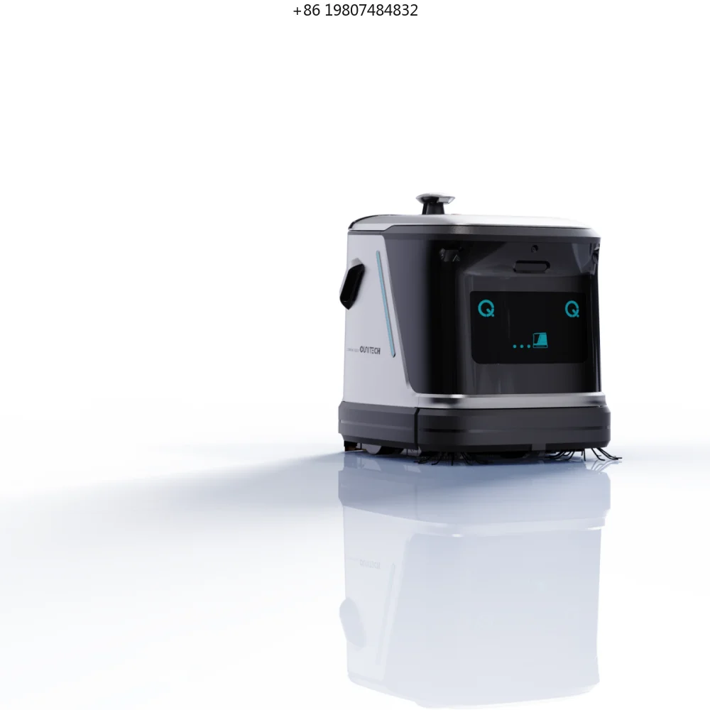 Commercial Self-Propelled High Pressure Cold Water Cleaning Robot, 700W Battery-Powered, for Warehouse/Workshop,