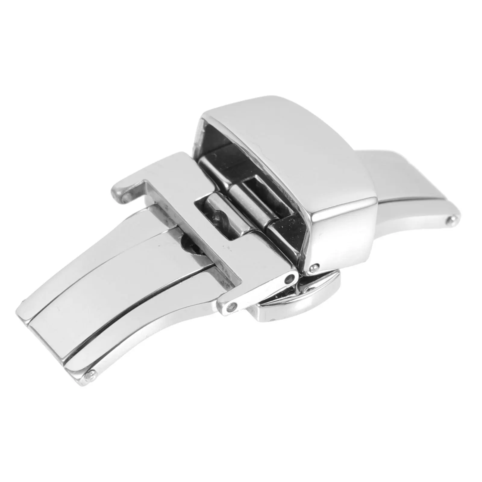 Stainless Steel Watch Clasp Replacement Buckle Watchband Strap Durable Lightweight Universal Design Smooth Professional Watch