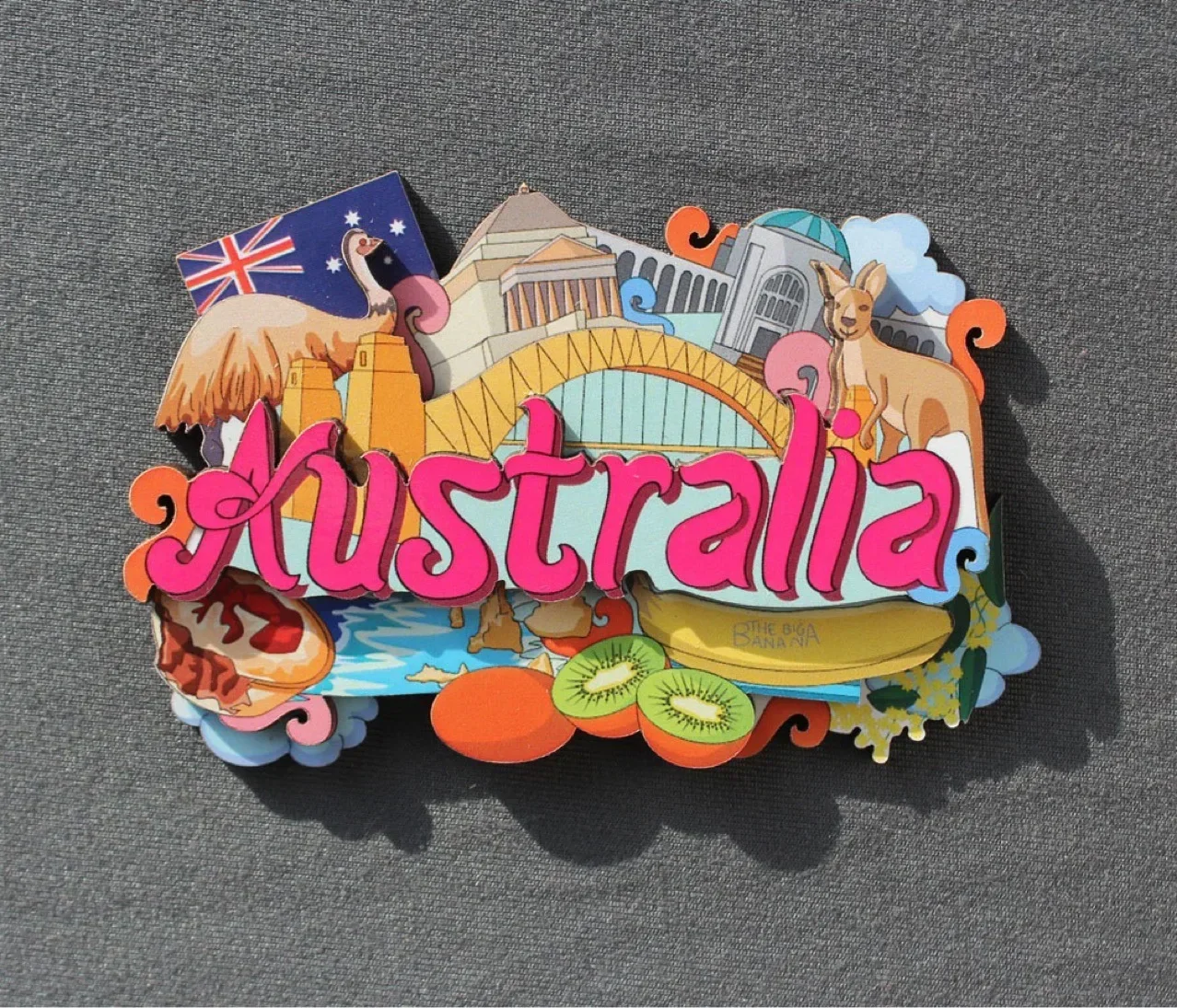 Wooden Fridge Magnets Refrigerator Stickers Australia Denmark Russia Canada US Thailand China Travel Souvenirs for Home Decor