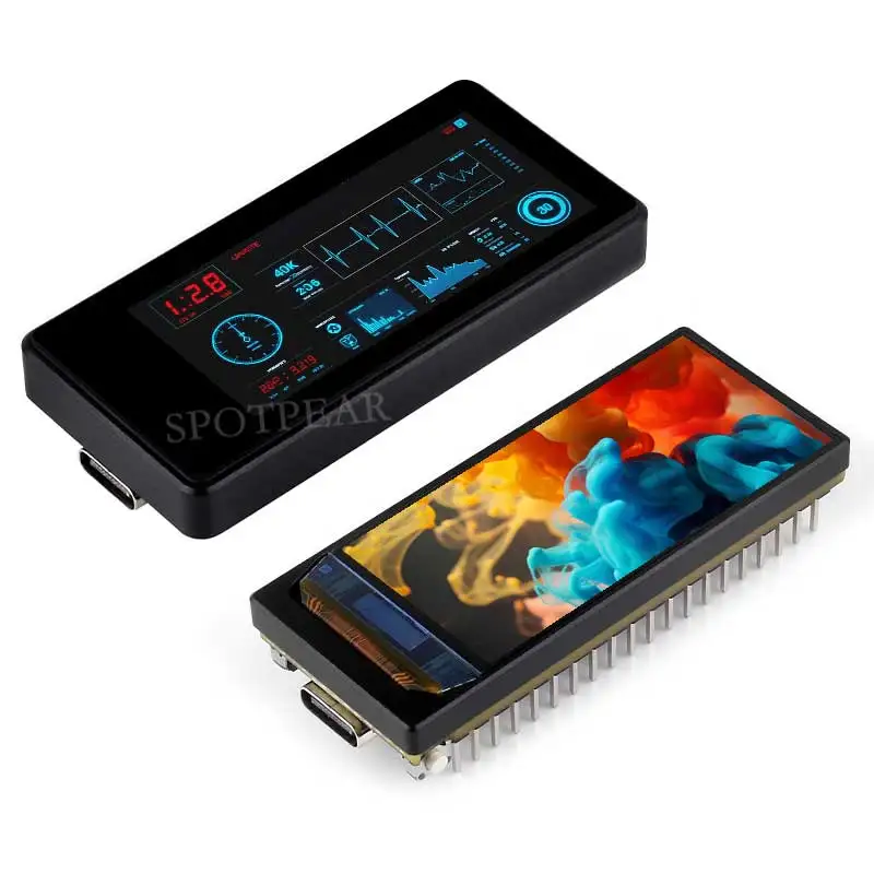 Imagem -04 - Placa de Desenvolvimento Esp32 s3 Tela Amoled para Arduino Lvgl Porta sd Qmi8658c Sensor de Eixos 191