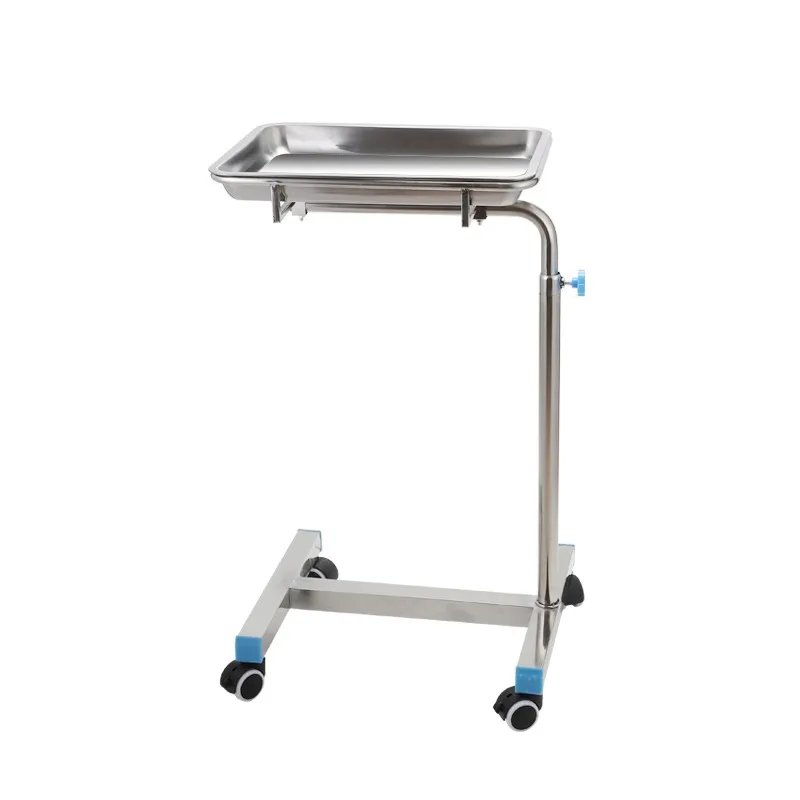 Автомобильный лоток для медицинской операционной. Держатель из нержавеющей стали. Медицинское оборудование с одним двойным рычагом. Можно поднять. Автомобильный лоток для медицинской операционной. Держатель из нержавеющей стали. Медицинское оборудование с одним двойным рычагом. Можно поднять.