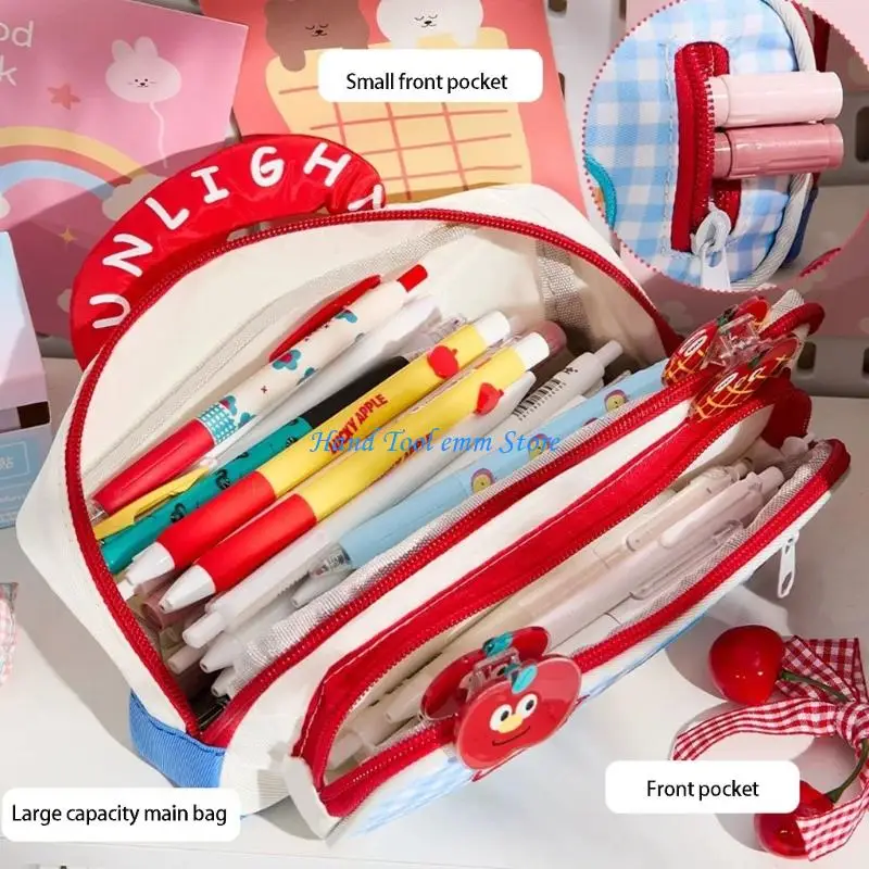 H37F Desktop Pen Holders Stationeries Organizers School Office Supply For Boys Girls