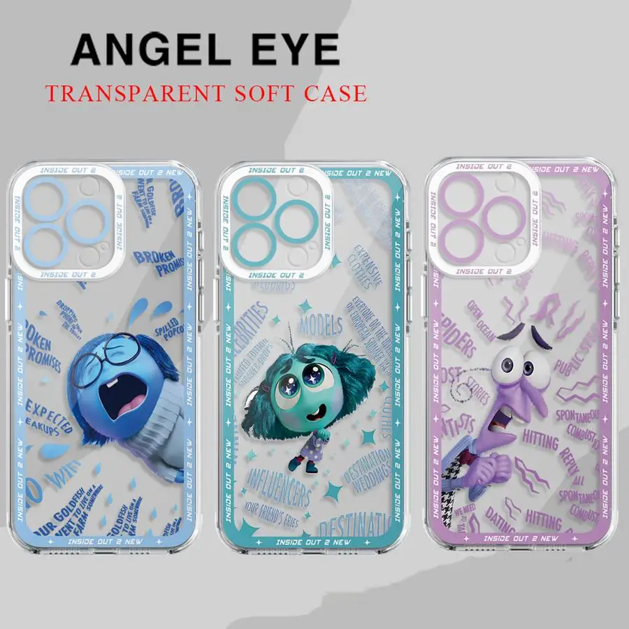 Disney Inside Out 2 Phone Case for Redmi Note 9S 10 12 13 4G 5G 10S 10Pro 10Lite 11 11S 11Pro 12Pro 13Pro 4G5G 11 12 13ProPlus5G