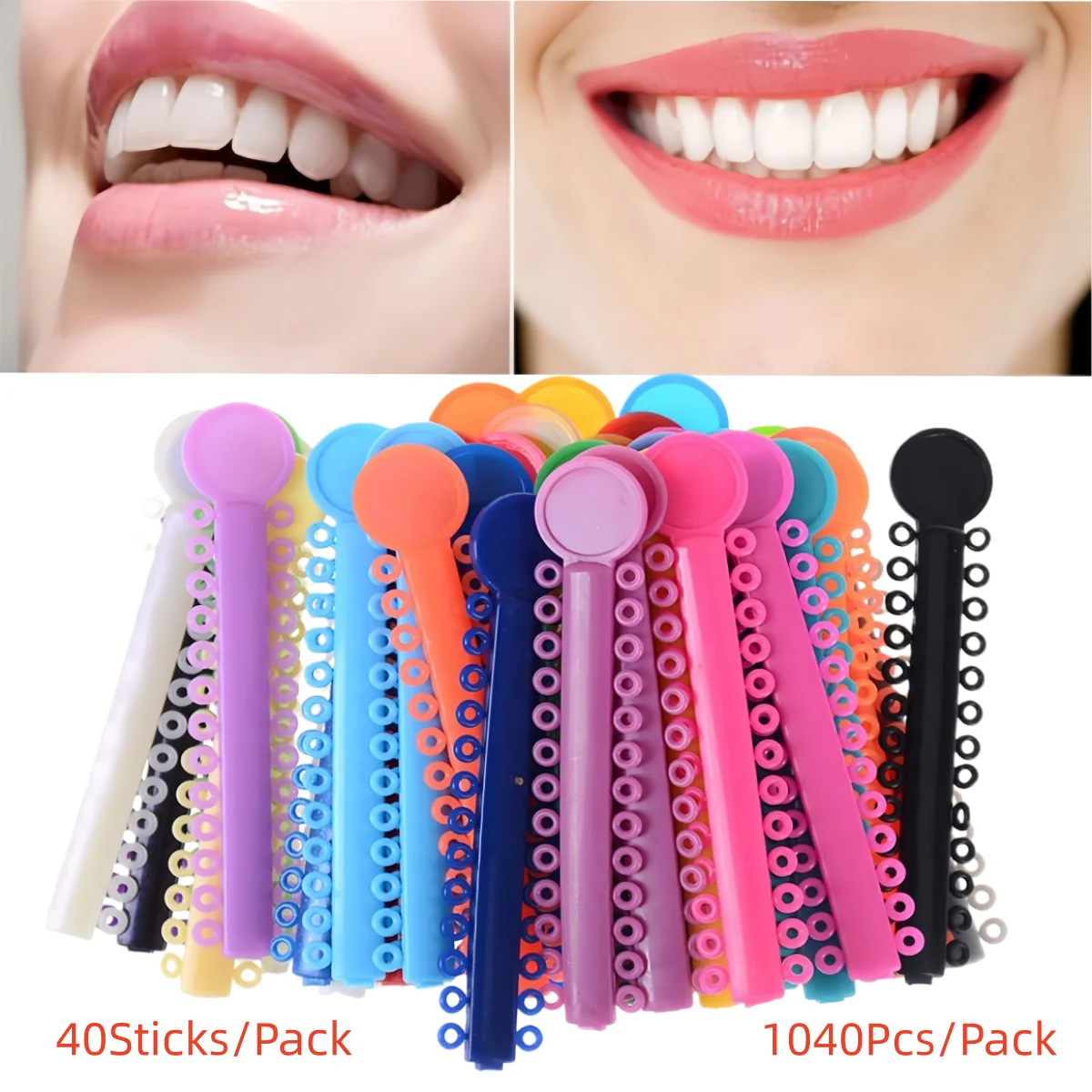 

Dental Orthodontic Elastic Ligature Ties Rubber Bands Ligation Ring for Braces Ortho Treatment Dentistry Supplies Materials