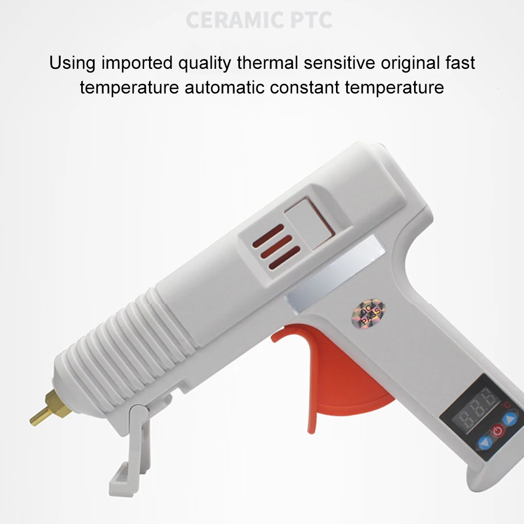 

Adjustable Constant Temperature Hot Melt Glue Gun Mini Indusrial Adhesive Hot Gun Electric Heat Temperature Gun Repair Tool 120W