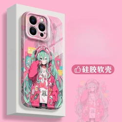 Hatsune Miku peripheral phone case is suitable for iphone16promax Apple 15 niche 14pro cute 13 all inclusive 12 protective case
