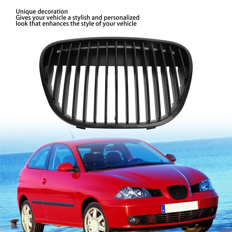 

Central Bumper Grille Cover Front Grill Grille 6L0853651D For Seat Ibiza Cordoba Typ 6L 2002-2009