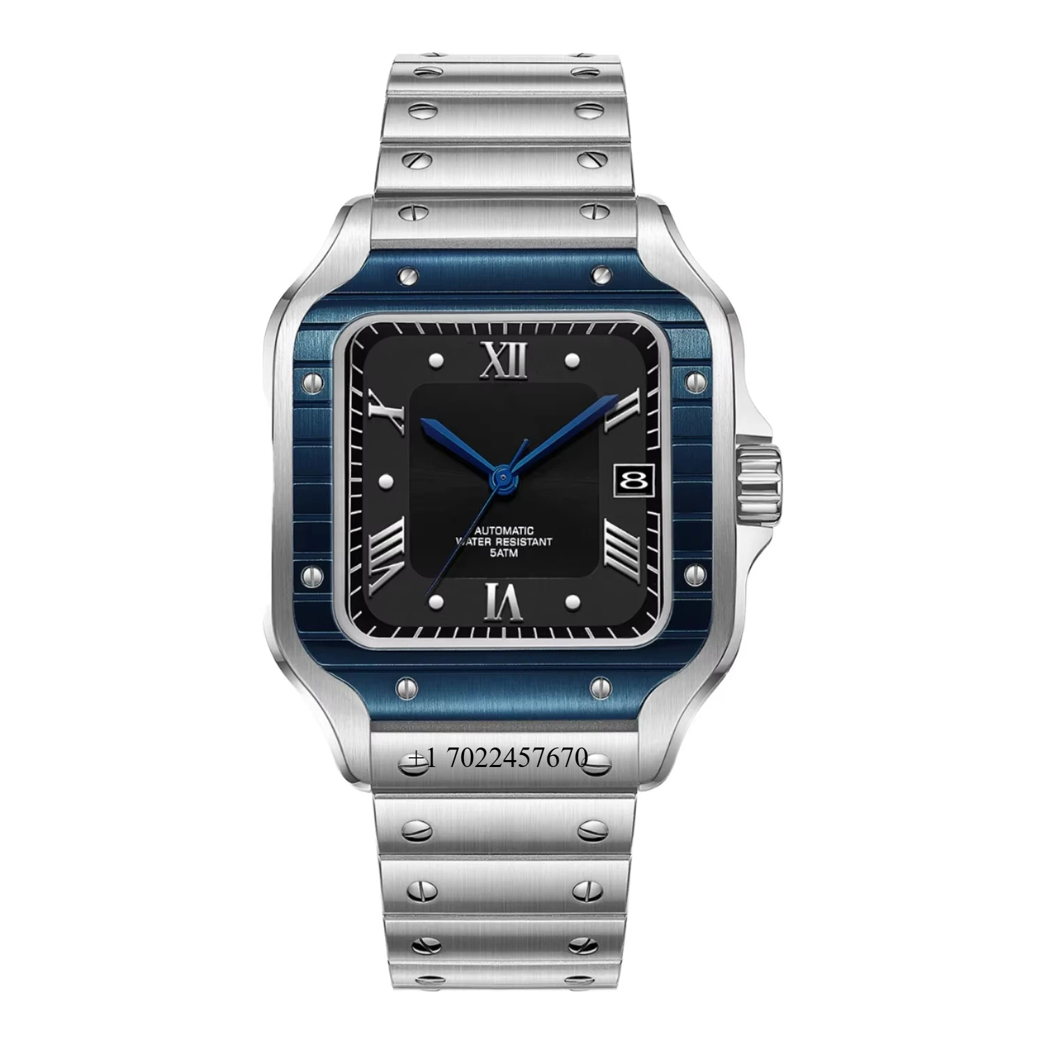 

Элитные автоматические мужские механические часы с механизмом ETA, индивидуальные, из нержавеющей стали, с сапфировым стеклом, в корпусе Tonneau, для спорта и бизнеса