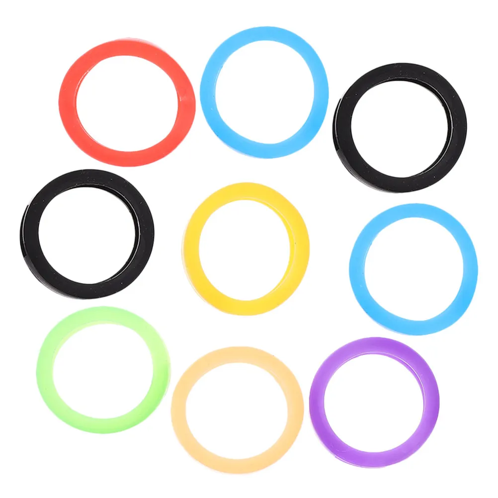 9Pcs Silicone Key Caps Flexible Key Covers for Car Keys Color Coding Protectors Organizer Identifiers Keys Cap