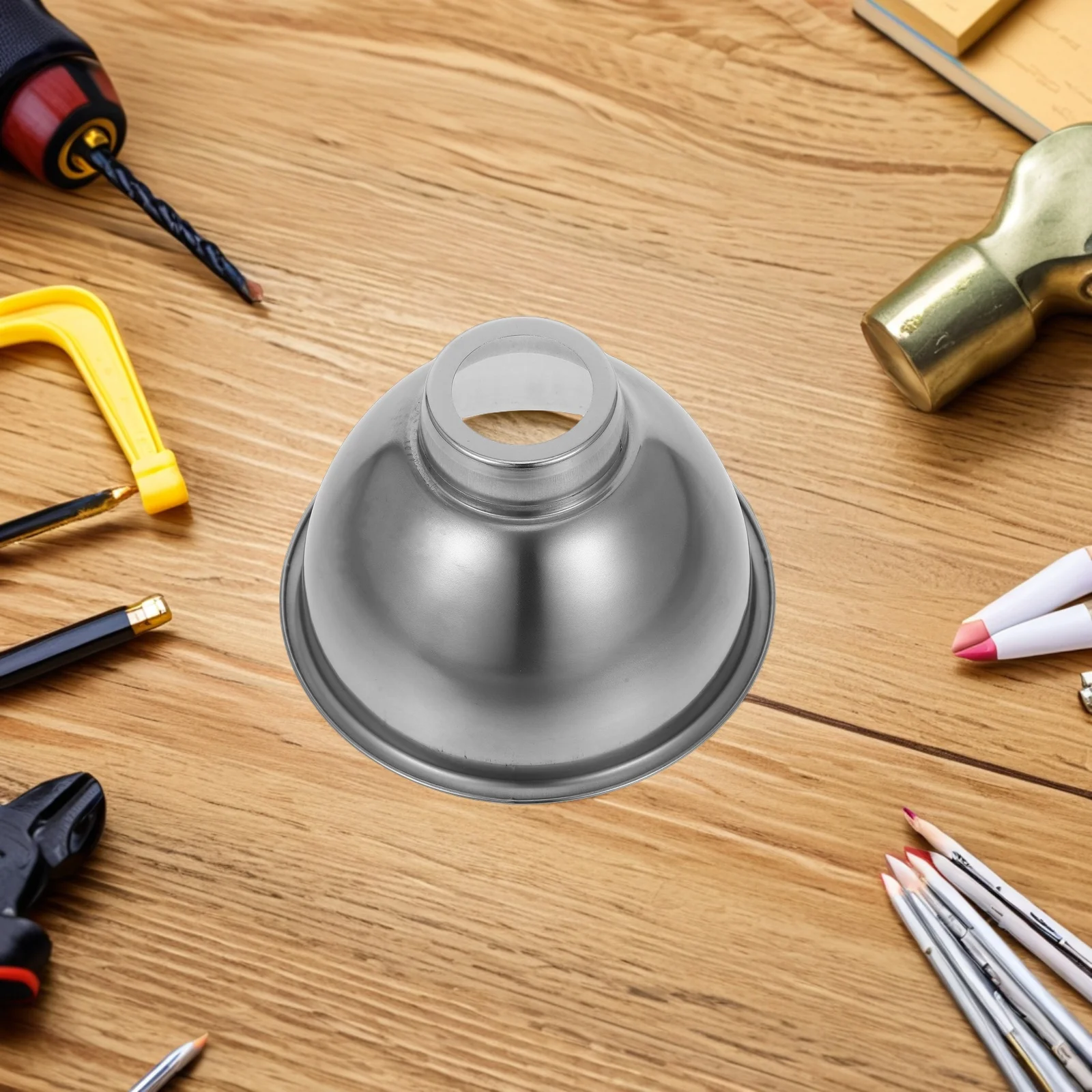 

Street Lamp Shades Small Stainless Steel Barrel Light Pendant Round Lampshade Shell Farmhouse Pendant Shade Lighting Accessories