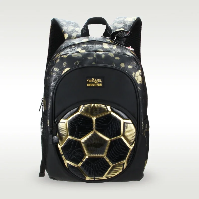 

Australia Original Smiggle Golden football backpack children's backpack fashion versatile children's bag 7-16 years 16 inch