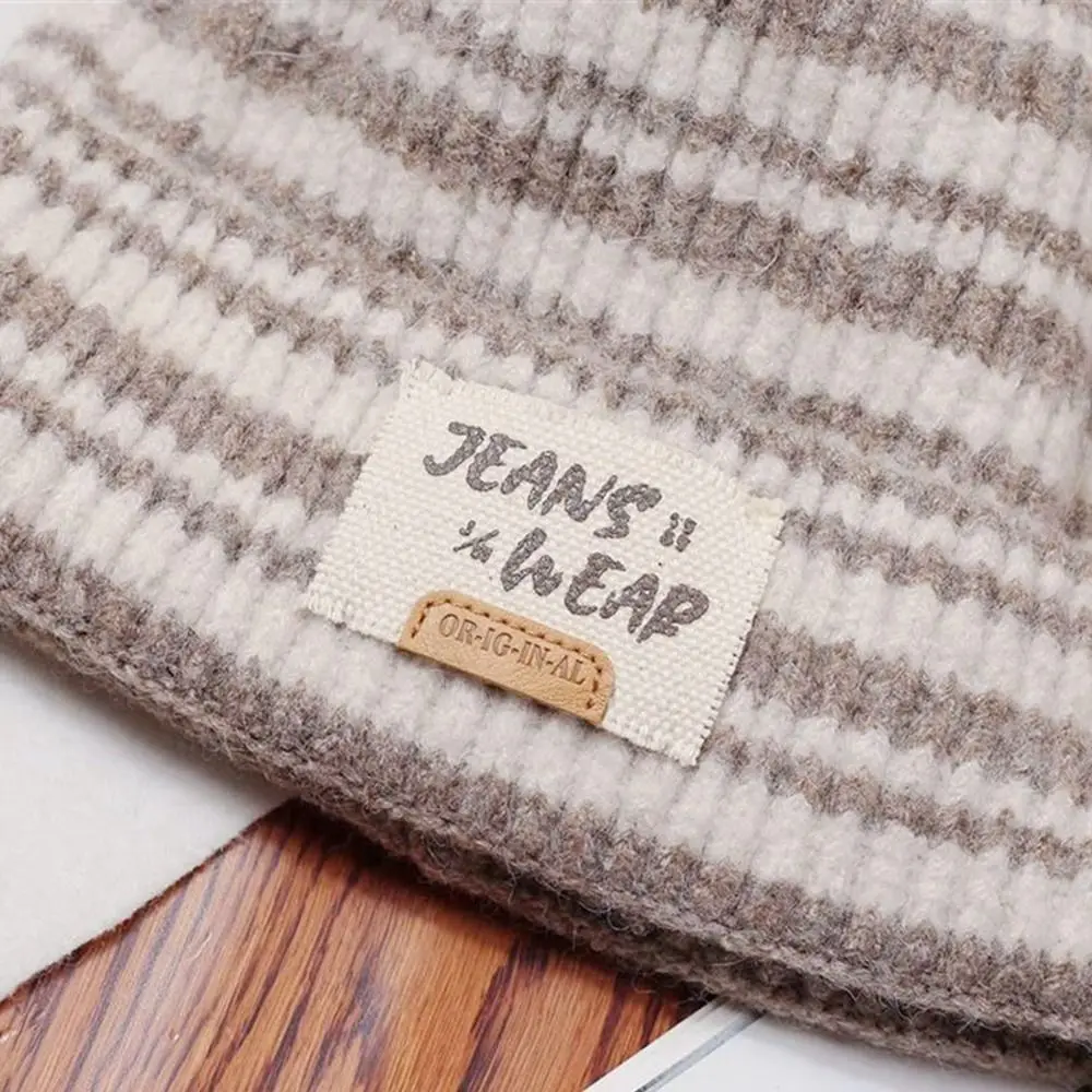 Fashion Warm Winter Hat Ear Protection Korean Style Knitted Cap Thickened Casual Beanie Hats Outdoor