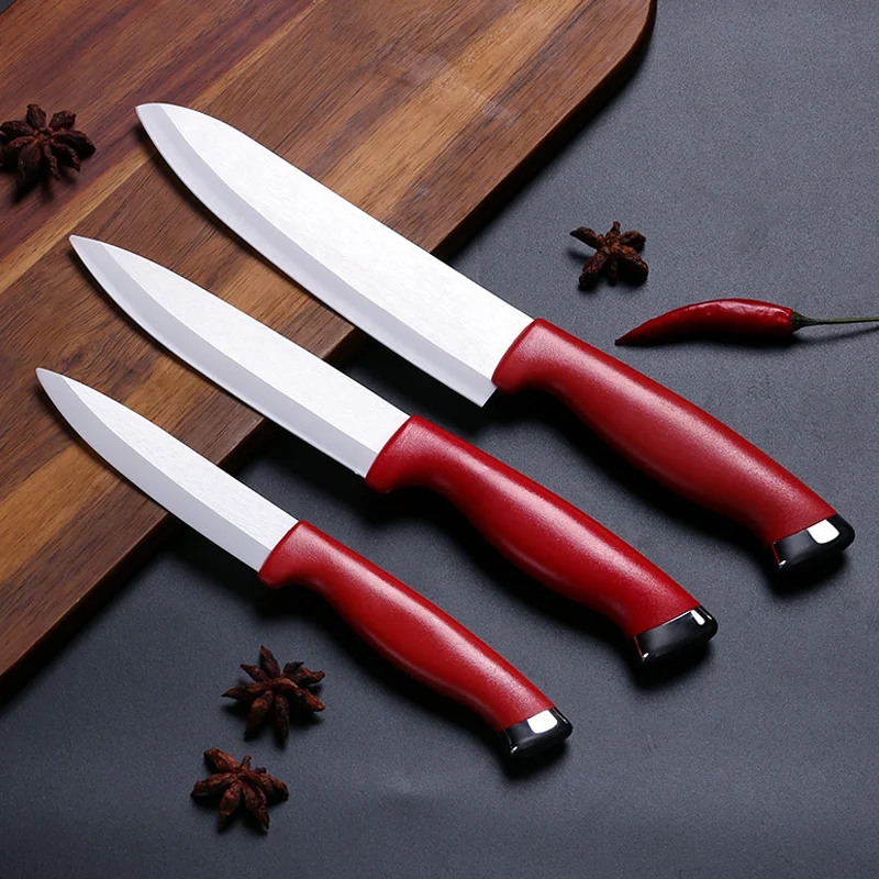 

Набор керамических ножей, столовые приборы 4, 5, 6 дюймов, для чистки фруктов, зеркальный керамический резец для мяса, хлеба, фруктов