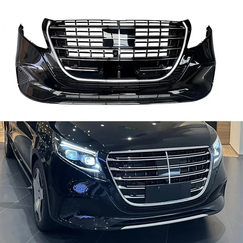Suitable for 2016-23W447 Vito/V-class V250V220V260 upgrade V300 appearance front bumper assembly, front bumper luminous grille