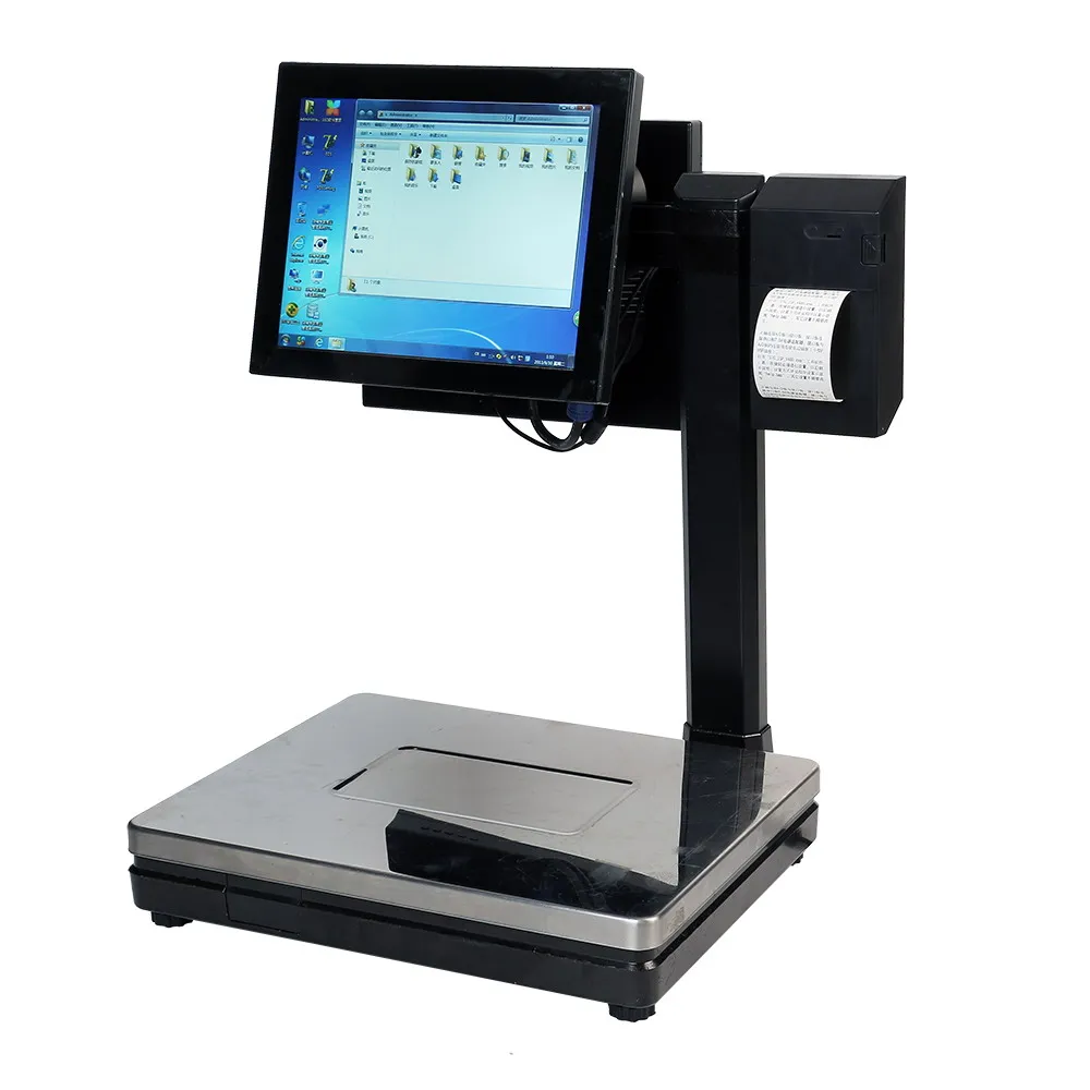 Bilancia touch per registratore di cassa POS con doppio display da 30 kg