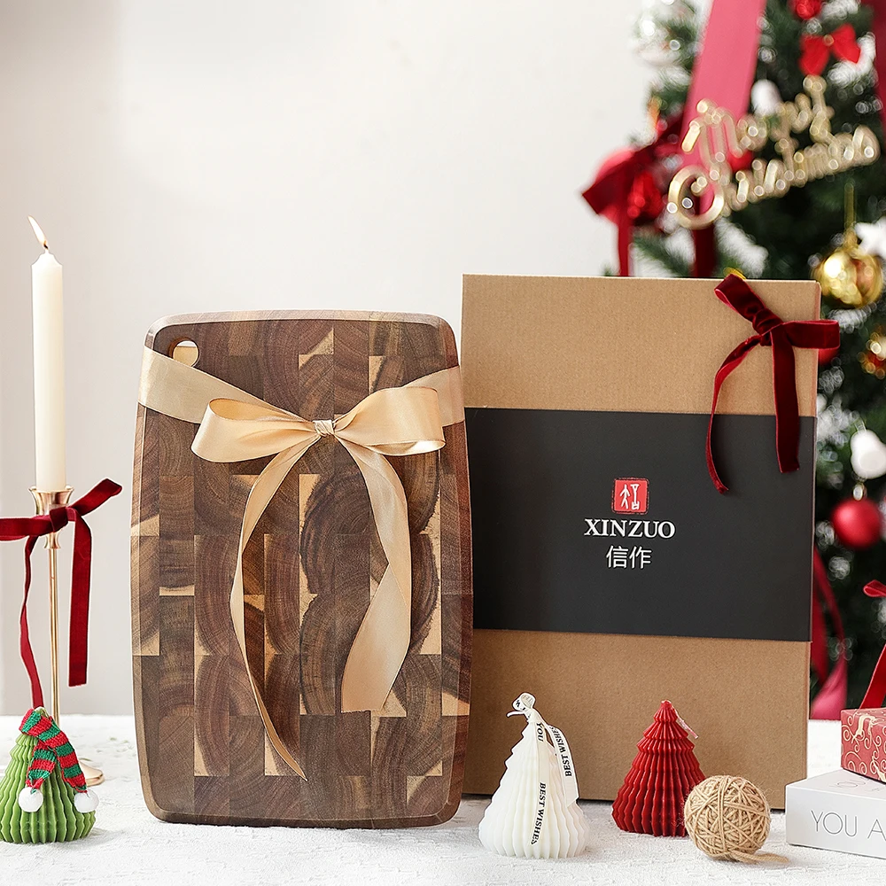 

XINZUO Chopping Board For Kitchen Solid Wood Chopping Board Chopping Board For Cutting Meat And Vegetables Exquisite Gift Box