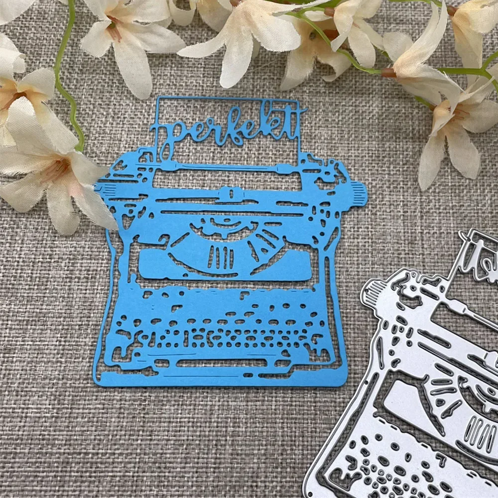 

Металлические вырубные формы-трафареты для декоративной вырезки в стиле пишущей машинки, для скрапбукинга и рукоделия