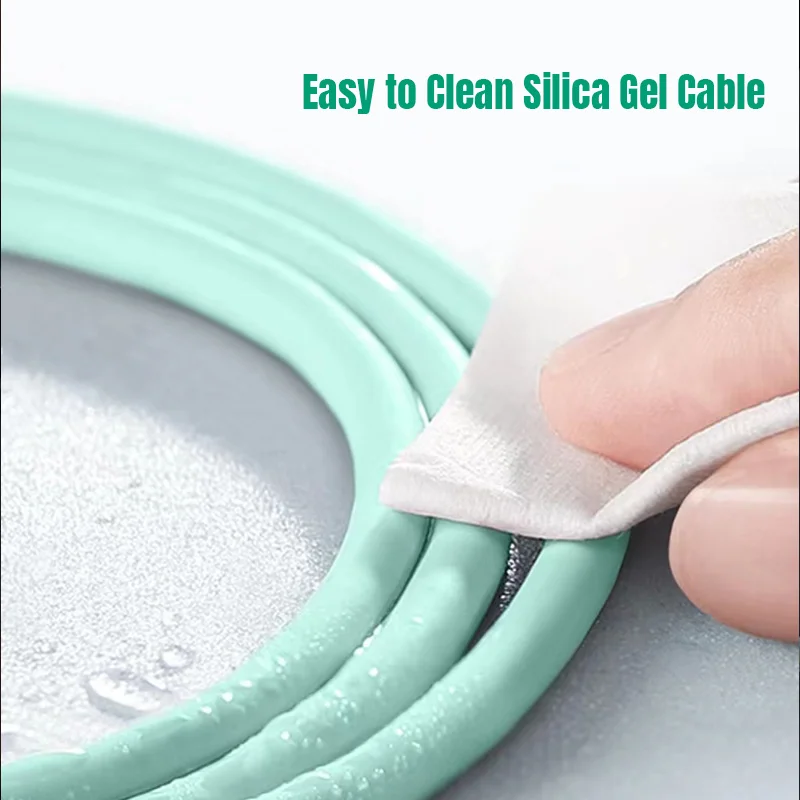 Kabel USB do szybkiego ładowania typu C Kabel Lightning Micro USB Miękki kolor Kabel do szybkiego ładowania 6A do iPhone Xiaomi Redmi