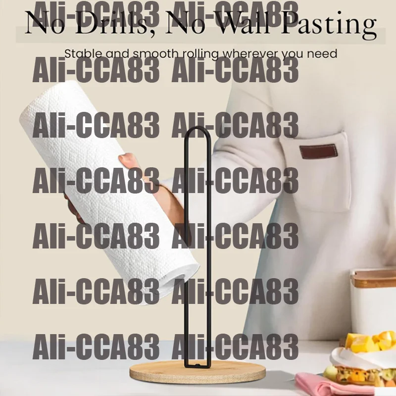 

CCA83-Wood Paper Towel Holder Paper Towel Holder Countertop Kitchen Towel Holder Free-Standing With Non-Slip Wooden Base