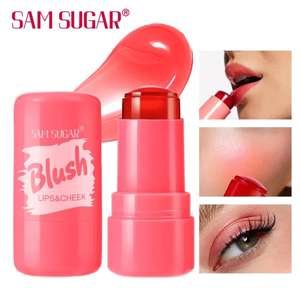 SAM SUGAR Jelly Lip & Cheek Tinta Idratante a lunga durata Illumina Multiuso Gelatina d'acqua Contouring Blush Balsamo per le labbra Ombretto